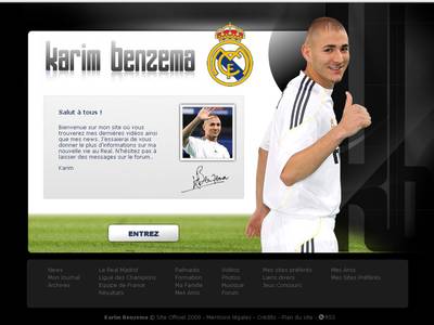 Lancement du Site Internet de Karim Benzema